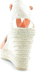 Sam Edelman Margherita Burnt Orange Tie Up Wedge Heeled Espadrilles Sandals