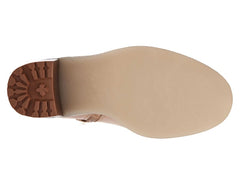 Vince Camuto Gorgan Light Cognac Tan Leather Block Heel Ankle Bootie Boots