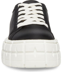 Steve Madden Rorey Black Lace Up Rounded Close Toe Platform Fashion Sneakers