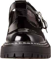 Circus by Sam Edelman Emelia Black Slip On Rounded Toe Chunky Heel Loafers