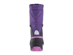 Kamik Kids' Waterbug5 Purple Pull On Rounded Toe Waterproof Lug Sole Snow Boots