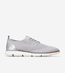 Cole Haan 4.Zerogrand Stitchlite Microchip/Silver Metallic Slip On Flat Loafers