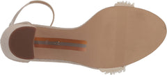 Sam Edelman Yaro Modern Ivory Perla Ankle Strap Block High Heeled Dress Sandals
