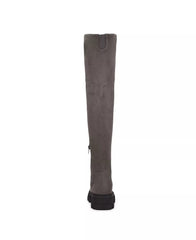 Nine West Cellie2 Dark Gray Suede Fashion Moto Chic Over the Knee Fashion Boots