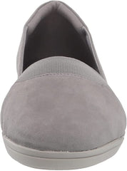 Easy Spirit Bounce Medium Gray Round Toe Slip On Ultra Light Comfort Ballet Flat