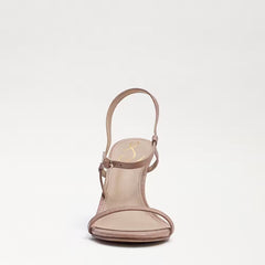 Sam Edelman Doran Maple Croco Leather Stiletto Heel Ankle Strap Heeled Sandals
