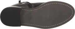 Sam Edelman Nolynn Black Leather Fashion Buckle Rounded Toe Ankle Booties