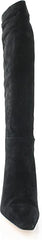 Sam Edelman Sulema Black Block Heel Pointed Toe Fashion Leather Knee High Boots