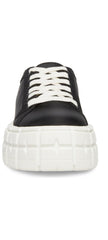 Steve Madden Rorey Black Lace Up Rounded Close Toe Platform Fashion Sneakers