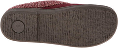 Clarks Women's Fairisle Scuff Leather Slipper Mules Sweater Cuff Clog