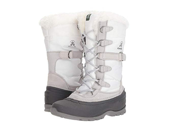 Kamik Women's Snovalley2 Snow Boot (8, WHITE)