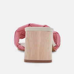 Dolce Vita Moly Petal Pink Stella Slip On Squared Open Toe Block Heeled Sandals