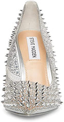 Steve Madden Various Clear Sexy Stiletto Rhinestone Embellished Spike Pumps