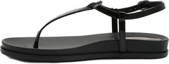Sam Edelman Naomi Black Slip On Open Toe Buckle Adjustable Ankle Straps Sandals