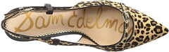 Sam Edelman Denia New Nude/Black Ankle Strap Pointed Toe Kitten Heeled Pumps