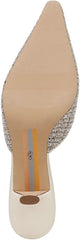 Sam Edelman Brit Ivory Multi Boucle Kitten Heel Slip On Pointed Toe Fashion Pump