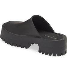 Jeffrey Campbell Clogge Black Fashion Slip On Slide Chunky Platform Mule Sandals