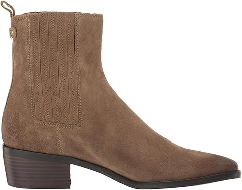 Sam Edelman Bronson Washed Stone Pull On Stacked Heel Pointed Toe Fashion Boots