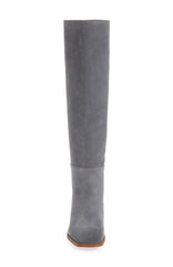 Sam Edelman Olly River Rock Square Toe Block Heel Pull On Knee High Fashion Boot