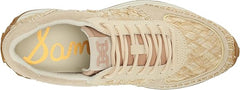Sam Edelman Jianna Warm Sand/Dark Natural Lace Up Rounded Toe Low Top Sneakers