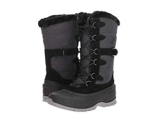Kamik Women's Snovalley2 Snow Boot (7, BLACK)