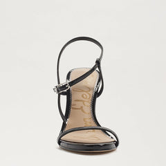Sam Edelman Starling Black Open Toe Buckle Ankle Slingback Strappy Heel Sandals