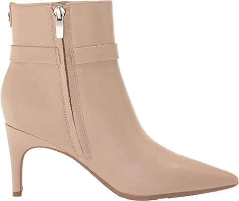 Nine West Dian9x9 Taupe Pointed Toe Stiletto Heel Fashion Leather Ankle Boots