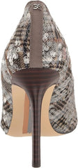 Sam Edelman Hazel Grey Tweed Multi Stiletto Heeled Dress Shoes Pointed Toe Pumps