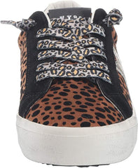 Steve Madden Philosophy Leopard/Multi Lace Up Star Detailed Sneaker