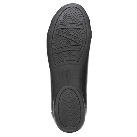 LifeStride Aliza Black Fashion Slip On Rounded Toe Flat Heel Ballet Shoes 5