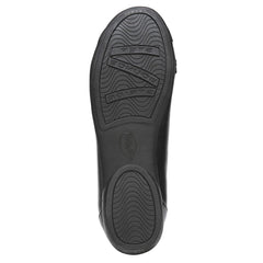 LifeStride Aliza Black Fashion Slip On Rounded Toe Flat Heel Ballet Shoes 5