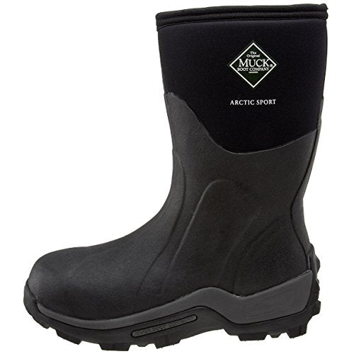 The Original Muck Boots Arctic Sport Mid Calf Outdoor Waterproof Boot Black (11)