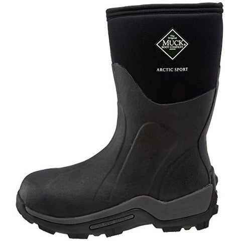The Original Muck Boots Arctic Sport Mid Calf Outdoor Waterproof Boot Black (11)