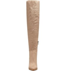 Jessica Simpson Cassida Nude Over The Knee Taupe Suede Platform Wedge Boots