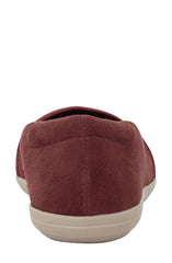 Easy Spirit Bounce Round Dark Red Toe Slip On Ultra Light Cushioned Ballet Flats