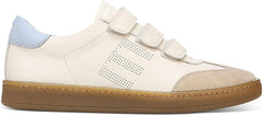 Sam Edelman Jo Ivory Round Toe Breathable Slip On Triple Strap Low Top Sneakers