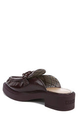 Circus by Sam Edelman Nancy Burgundy Glossy Rounded Toe Patent Slip On Mules