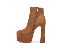 Sam Edelman Eli  Toasted Coconut Closed toe Suede Platform Ankle Dress Boots