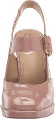 Sam Edelman Jildie Cedar Pink Mary Jane Platform Slingback Dress Pumps Sandals