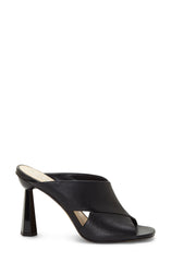 Vince Camuto Women's Averessa Wrapped Heel Peep-Toe Mule BLACK