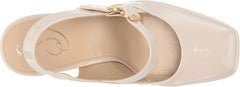 Sam Edelman Jildie Linen Patent Mary Jane Platform Slingback Pumps Sandals