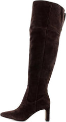 Sam Edelman Shea Cafe Noir Wide Calf Pointed Toe Over The Knee Fashion Boots