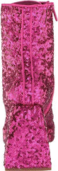 Circus By Sam Edelman Kia Sequin Dark Punk Pink Lace Up Side Zipper Ankle Boots