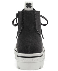 Lucky Brand Eisley Black Round Toe Lace Up High Top Sneaker Hiker Combat Boots