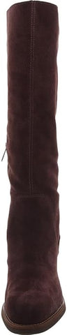 Sam Edelman Soyer Cafe Noir Wide Calf Block Heeled Knee High Western Boots