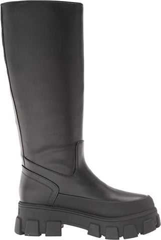 Circus by Sam Edelman Dollie Black Rounded Toe Pull On Knee High Fashion Boots