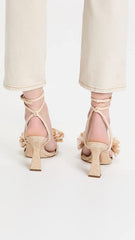 Sam Edelman Clare Sand Leather Ankle Strap Squared Toe Block Heeled Sandals