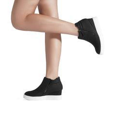 DREAM PAIRS Womens Platform Wedge Sneakers Ankle Booties