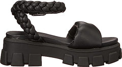 Circus by Sam Edelman Gayle Black Round Toe Ankle Strap Heel Platform Sandals