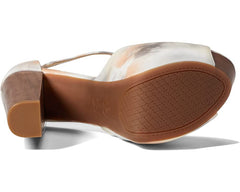 Jessica Simpson Dany Neutral T-Strap 5.5" High Heeled Open Pump Platform Sandal